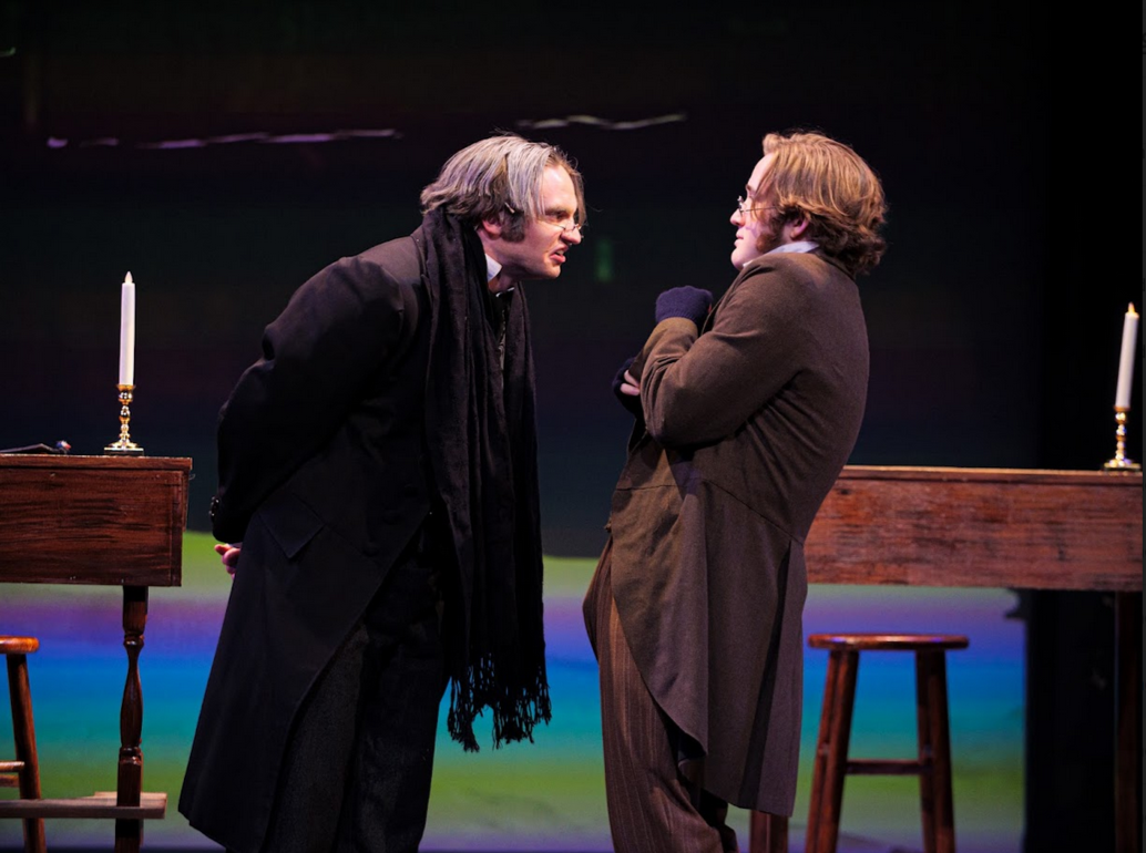 Johhny Drumgoole playing Ebenezer Scrooge in A Christmas Carol